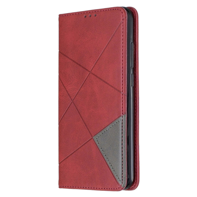 Rhombus Texture Horizontal Flip Magnetic Leather Case with Holder & Card Slots, For Xiaomi Redmi Note 8, For Xiaomi Redmi Note 8 Pro