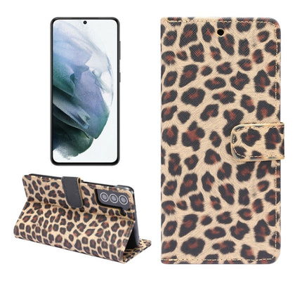 Leopard Pattern Horizontal Flip Leather Case with Holder & Card Slots, For Samsung Galaxy S21 5G, For Samsung Galaxy S21+ 5G, For Samsung Galaxy S21 Ultra 5G