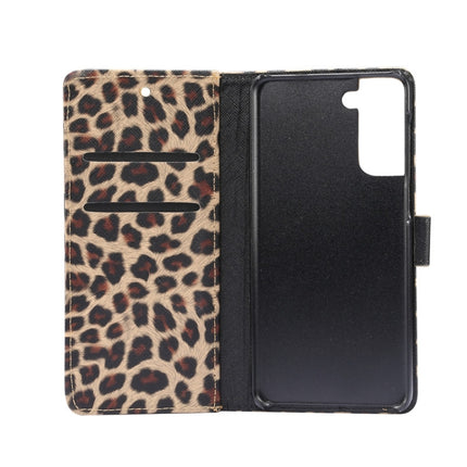 Leopard Pattern Horizontal Flip Leather Case with Holder & Card Slots, For Samsung Galaxy S21 5G, For Samsung Galaxy S21+ 5G, For Samsung Galaxy S21 Ultra 5G