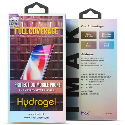 2 PCS IMAK 0.15mm Curved Full Screen Protector Hydrogel Film Back Protector, For Samsung Galaxy S21 5G, For Samsung Galaxy S21 Plus 5G, For Samsung Galaxy S21 Ultra 5G, For Xiaomi Mi 11 5G