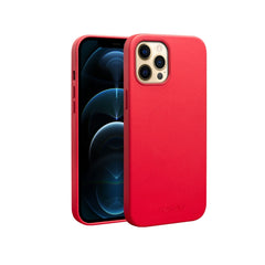 QIALINO Nappa Leather Shockproof Magsafe Case, For iPhone 12 mini, For iPhone 12 / 12 Pro, For iPhone 12 Pro Max