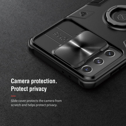 NILLKIN Shockproof CamShield Armor Protective Case with Invisible Ring Holder, For Samsung Galaxy S21+ 5G