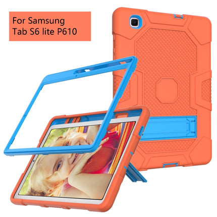 Contrast Color Robot Shockproof Silicone + PC Protective Case with Holder, For Samsung Galaxy Tab S6 Lite P610, For iPad 9.7 (2018 / 2017), For iPad Air 2022 / 2020 10.9 inch