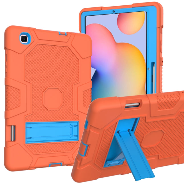 Funda protectora de silicona y PC a prueba de golpes con diseño de robot de color de contraste y soporte, para Samsung Galaxy Tab S6 Lite P610, para iPad 9.7 (2018/2017), para iPad Air 2022/2020 de 10.9 pulgadas, para iPad mini 5/4