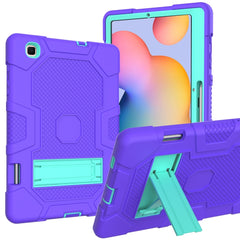 Contrast Color Robot Shockproof Silicone + PC Protective Case with Holder, For Samsung Galaxy Tab S6 Lite P610, For iPad 9.7 (2018 / 2017), For iPad Air 2022 / 2020 10.9 inch, For iPad mini 5 / 4