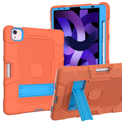 Contrast Color Robot Shockproof Silicone + PC Protective Case with Holder, For Samsung Galaxy Tab S6 Lite P610, For iPad 9.7 (2018 / 2017), For iPad Air 2022 / 2020 10.9 inch, For iPad mini 5 / 4