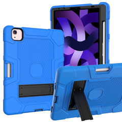 Contrast Color Robot Shockproof Silicone + PC Protective Case with Holder, For Samsung Galaxy Tab S6 Lite P610, For iPad 9.7 (2018 / 2017), For iPad Air 2022 / 2020 10.9 inch, For iPad mini 5 / 4