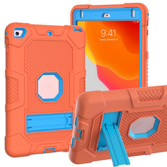 Contrast Color Robot Shockproof Silicone + PC Protective Case with Holder, For Samsung Galaxy Tab S6 Lite P610, For iPad 9.7 (2018 / 2017), For iPad Air 2022 / 2020 10.9 inch, For iPad mini 5 / 4