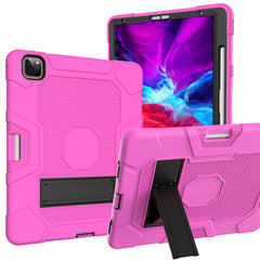 Contrast Color Robot Shockproof Silicone + PC Protective Case with Holder, For iPad Pro 12.9 inch (2020)