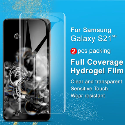 2 PCS IMAK Curved Full Screen Hydrogel Film, For Samsung Galaxy S21 5G, For Samsung Galaxy S21+ 5G, For Samsung Galaxy S21 Ultra 5G, For Xiaomi Mi 11 5G