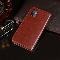 idewei Crazy Horse Texture Horizontal Flip Leather Case with Holder & Card Slots & Wallet, For HTC Desire 21 Pro 5G, For Motorola Moto One 5G Ace, For OPPO A55