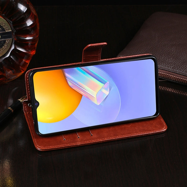 idewei Crazy Horse Texture Horizontal Flip Leather Case with Holder & Card Slots & Wallet, For vivo Y51 2020 (Indian), For vivo Y51A 2021, For ZTE Blade A7s 2020