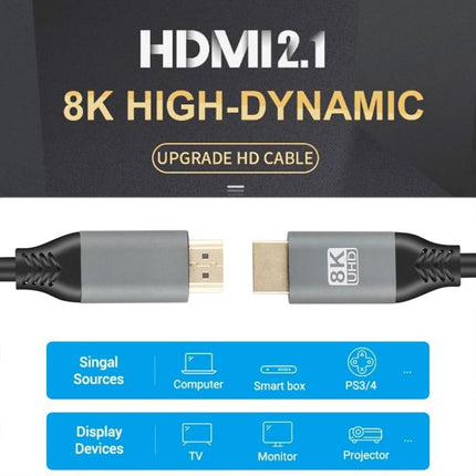 HDMI2.1 8K 120Hz High Dynamic HD Cable, 120Hz 2m, 120Hz 3m, 120Hz 5m, 120Hz 50cm, 120Hz 1.5m