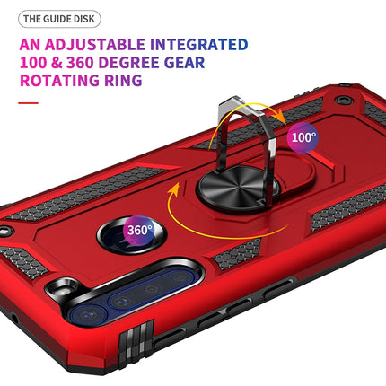 Shockproof TPU + PC Protective Case with 360 Degree Rotating Holder, For Motorola Moto One Fusion, For SamsungGalaxy A52 5G / 4G