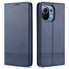 AZNS Magnetic Calf Texture Horizontal Flip Leather Case with Card Slots & Holder & Wallet, For Xiaomi Mi 11