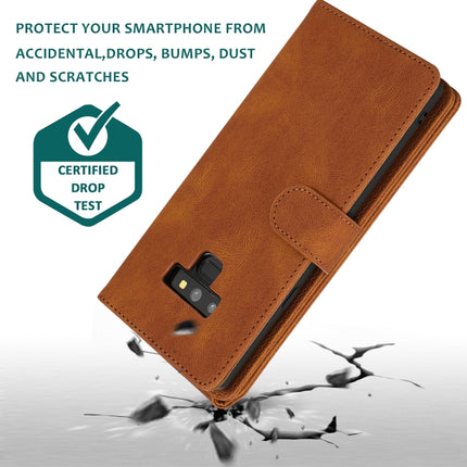 Skin-feel Crazy Horse Texture Zipper Wallet Bag Horizontal Flip Leather Case with Holder & Card Slots & Wallet & Lanyard, For Samsung Galaxy Note9, For Samsung Galaxy Note10, For Samsung Galaxy Note10+, For Samsung Galaxy Note20