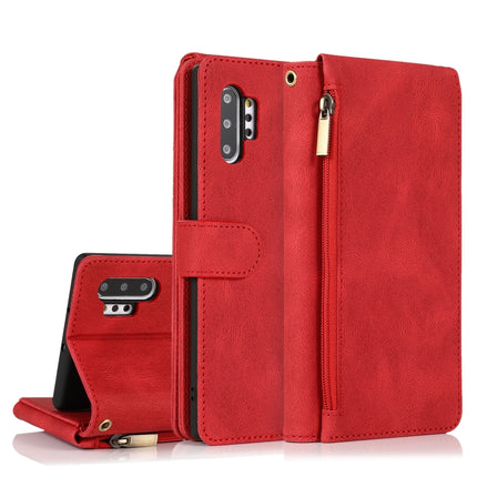 Skin-feel Crazy Horse Texture Zipper Wallet Bag Horizontal Flip Leather Case with Holder & Card Slots & Wallet & Lanyard, For Samsung Galaxy Note9, For Samsung Galaxy Note10, For Samsung Galaxy Note10+, For Samsung Galaxy Note20