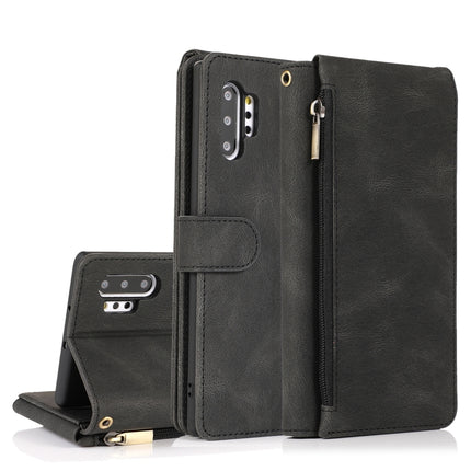 Skin-feel Crazy Horse Texture Zipper Wallet Bag Horizontal Flip Leather Case with Holder & Card Slots & Wallet & Lanyard, For Samsung Galaxy Note9, For Samsung Galaxy Note10, For Samsung Galaxy Note10+, For Samsung Galaxy Note20