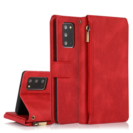Skin-feel Crazy Horse Texture Zipper Wallet Bag Horizontal Flip Leather Case with Holder & Card Slots & Wallet & Lanyard, For Samsung Galaxy Note9, For Samsung Galaxy Note10, For Samsung Galaxy Note10+, For Samsung Galaxy Note20