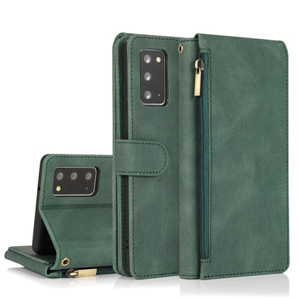 Skin-feel Crazy Horse Texture Zipper Wallet Bag Horizontal Flip Leather Case with Holder & Card Slots & Wallet & Lanyard, For Samsung Galaxy Note9, For Samsung Galaxy Note10, For Samsung Galaxy Note10+, For Samsung Galaxy Note20