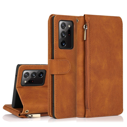 Skin-feel Crazy Horse Texture Zipper Wallet Bag Horizontal Flip Leather Case with Holder & Card Slots & Wallet & Lanyard, For Samsung Galaxy Note20 Ultra, For Samsung Galaxy S9, For Samsung Galaxy S9+, For Samsung Galaxy S10