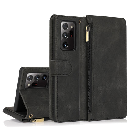 Skin-feel Crazy Horse Texture Zipper Wallet Bag Horizontal Flip Leather Case with Holder & Card Slots & Wallet & Lanyard, For Samsung Galaxy Note20 Ultra, For Samsung Galaxy S9, For Samsung Galaxy S9+, For Samsung Galaxy S10