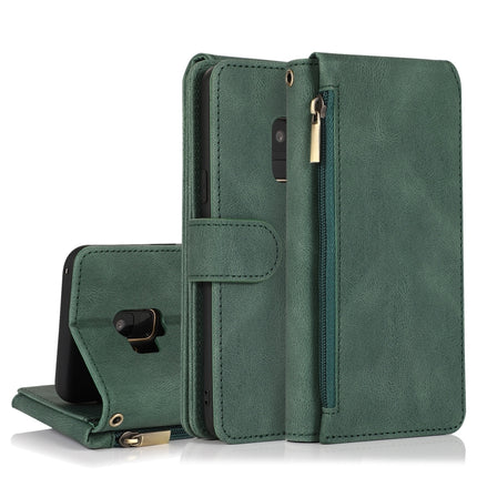 Skin-feel Crazy Horse Texture Zipper Wallet Bag Horizontal Flip Leather Case with Holder & Card Slots & Wallet & Lanyard, For Samsung Galaxy Note20 Ultra, For Samsung Galaxy S9, For Samsung Galaxy S9+, For Samsung Galaxy S10