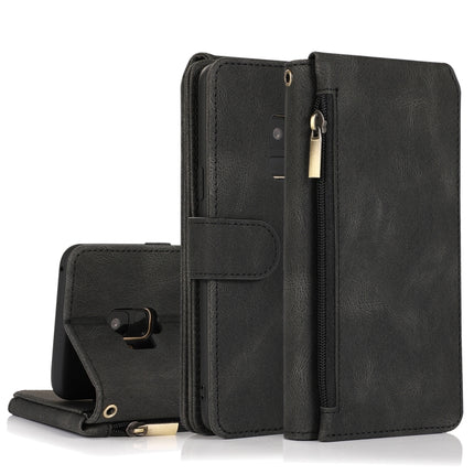Skin-feel Crazy Horse Texture Zipper Wallet Bag Horizontal Flip Leather Case with Holder & Card Slots & Wallet & Lanyard, For Samsung Galaxy Note20 Ultra, For Samsung Galaxy S9, For Samsung Galaxy S9+, For Samsung Galaxy S10