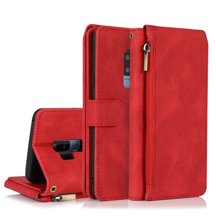 Skin-feel Crazy Horse Texture Zipper Wallet Bag Horizontal Flip Leather Case with Holder & Card Slots & Wallet & Lanyard, For Samsung Galaxy Note20 Ultra, For Samsung Galaxy S9, For Samsung Galaxy S9+, For Samsung Galaxy S10