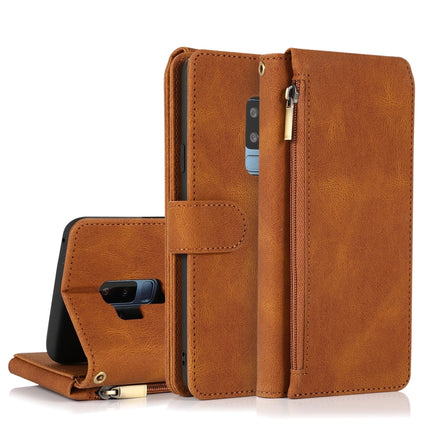 Skin-feel Crazy Horse Texture Zipper Wallet Bag Horizontal Flip Leather Case with Holder & Card Slots & Wallet & Lanyard, For Samsung Galaxy Note20 Ultra, For Samsung Galaxy S9, For Samsung Galaxy S9+, For Samsung Galaxy S10