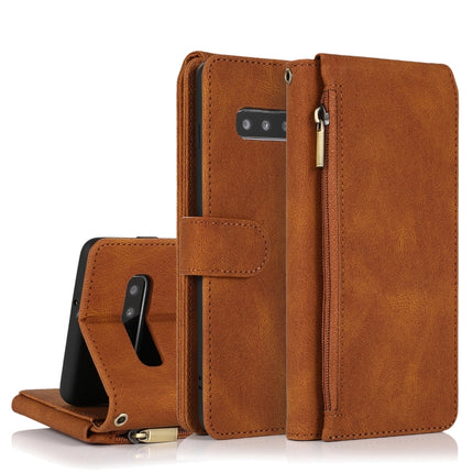 Skin-feel Crazy Horse Texture Zipper Wallet Bag Horizontal Flip Leather Case with Holder & Card Slots & Wallet & Lanyard, For Samsung Galaxy S10+, For Samsung Galaxy S20, For Samsung Galaxy S20+, For Samsung Galaxy S20 Ultra