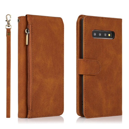 Skin-feel Crazy Horse Texture Zipper Wallet Bag Horizontal Flip Leather Case with Holder & Card Slots & Wallet & Lanyard, For Samsung Galaxy S10+, For Samsung Galaxy S20, For Samsung Galaxy S20+, For Samsung Galaxy S20 Ultra