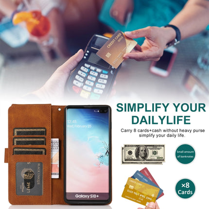 Skin-feel Crazy Horse Texture Zipper Wallet Bag Horizontal Flip Leather Case with Holder & Card Slots & Wallet & Lanyard, For Samsung Galaxy S10+, For Samsung Galaxy S20, For Samsung Galaxy S20+, For Samsung Galaxy S20 Ultra