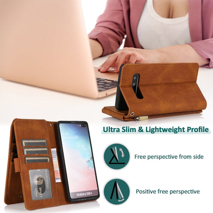 Skin-feel Crazy Horse Texture Zipper Wallet Bag Horizontal Flip Leather Case with Holder & Card Slots & Wallet & Lanyard, For Samsung Galaxy S10+, For Samsung Galaxy S20, For Samsung Galaxy S20+, For Samsung Galaxy S20 Ultra