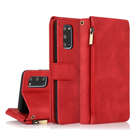 Skin-feel Crazy Horse Texture Zipper Wallet Bag Horizontal Flip Leather Case with Holder & Card Slots & Wallet & Lanyard, For Samsung Galaxy S10+, For Samsung Galaxy S20, For Samsung Galaxy S20+, For Samsung Galaxy S20 Ultra