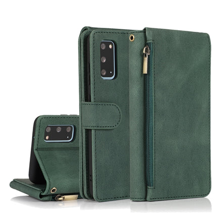 Skin-feel Crazy Horse Texture Zipper Wallet Bag Horizontal Flip Leather Case with Holder & Card Slots & Wallet & Lanyard, For Samsung Galaxy S10+, For Samsung Galaxy S20, For Samsung Galaxy S20+, For Samsung Galaxy S20 Ultra