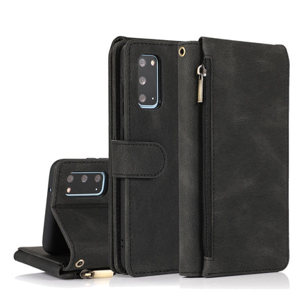 Skin-feel Crazy Horse Texture Zipper Wallet Bag Horizontal Flip Leather Case with Holder & Card Slots & Wallet & Lanyard, For Samsung Galaxy S10+, For Samsung Galaxy S20, For Samsung Galaxy S20+, For Samsung Galaxy S20 Ultra