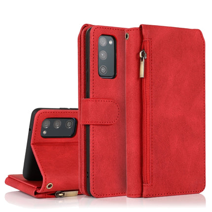 Skin-feel Crazy Horse Texture Zipper Wallet Bag Horizontal Flip Leather Case with Holder & Card Slots & Wallet & Lanyard, For Samsung Galaxy S20 FE 5G, For Samsung Galaxy S21+ 5G, For Samsung Galaxy S21 Ultra 5G