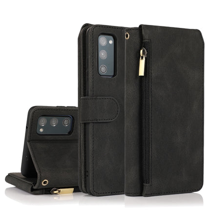 Skin-feel Crazy Horse Texture Zipper Wallet Bag Horizontal Flip Leather Case with Holder & Card Slots & Wallet & Lanyard, For Samsung Galaxy S20 FE 5G, For Samsung Galaxy S21+ 5G, For Samsung Galaxy S21 Ultra 5G