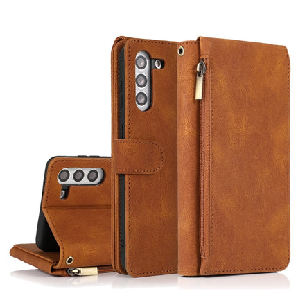 Skin-feel Crazy Horse Texture Zipper Wallet Bag Horizontal Flip Leather Case with Holder & Card Slots & Wallet & Lanyard, For Samsung Galaxy S20 FE 5G, For Samsung Galaxy S21+ 5G, For Samsung Galaxy S21 Ultra 5G