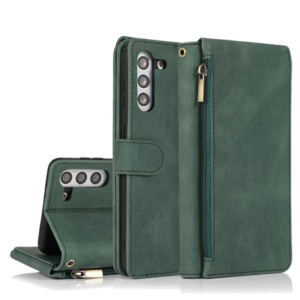 Skin-feel Crazy Horse Texture Zipper Wallet Bag Horizontal Flip Leather Case with Holder & Card Slots & Wallet & Lanyard, For Samsung Galaxy S20 FE 5G, For Samsung Galaxy S21+ 5G, For Samsung Galaxy S21 Ultra 5G
