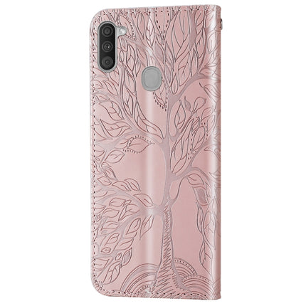 Life of Tree Embossing Pattern Horizontal Flip Leather Case with Holder & Card Slot & Wallet & Photo Frame & Lanyard, For Samsung Galaxy A11 (US Version), For Samsung Galaxy A11 (EU Version), For Samsung Galaxy A12, For Samsung Galaxy A21