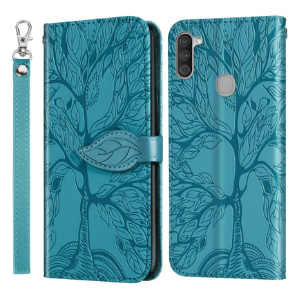 Life of Tree Embossing Pattern Horizontal Flip Leather Case with Holder & Card Slot & Wallet & Photo Frame & Lanyard, For Samsung Galaxy A11 (US Version), For Samsung Galaxy A11 (EU Version), For Samsung Galaxy A12, For Samsung Galaxy A21