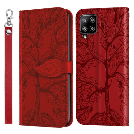 Life of Tree Embossing Pattern Horizontal Flip Leather Case with Holder & Card Slot & Wallet & Photo Frame & Lanyard, For Samsung Galaxy A11 (US Version), For Samsung Galaxy A11 (EU Version), For Samsung Galaxy A12, For Samsung Galaxy A21