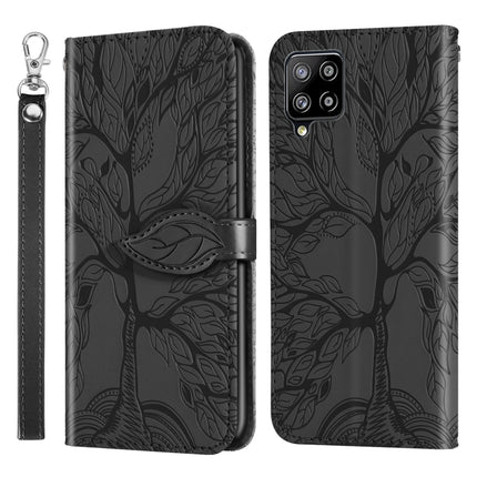 Life of Tree Embossing Pattern Horizontal Flip Leather Case with Holder & Card Slot & Wallet & Photo Frame & Lanyard, For Samsung Galaxy A11 (US Version), For Samsung Galaxy A11 (EU Version), For Samsung Galaxy A12, For Samsung Galaxy A21