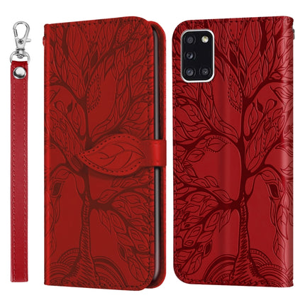 Life of Tree Embossing Pattern Horizontal Flip Leather Case with Holder & Card Slot & Wallet & Photo Frame & Lanyard, For Samsung Galaxy A31, For Samsung Galaxy A41, For Samsung Galaxy A42 5G, For Samsung Galaxy A52 5G / 4G, For Samsung Galaxy A52 5G