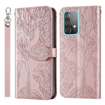 Life of Tree Embossing Pattern Horizontal Flip Leather Case with Holder & Card Slot & Wallet & Photo Frame & Lanyard, For Samsung Galaxy A31, For Samsung Galaxy A41, For Samsung Galaxy A42 5G, For Samsung Galaxy A52 5G / 4G, For Samsung Galaxy A52 5G