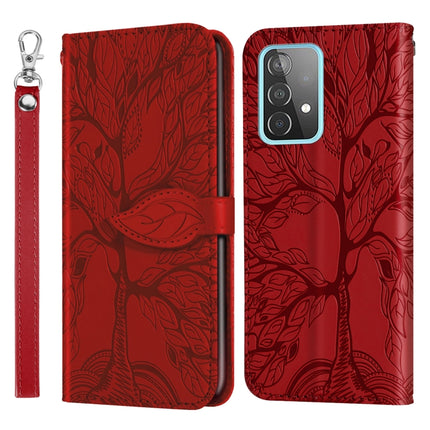 Life of Tree Embossing Pattern Horizontal Flip Leather Case with Holder & Card Slot & Wallet & Photo Frame & Lanyard, For Samsung Galaxy A31, For Samsung Galaxy A41, For Samsung Galaxy A42 5G, For Samsung Galaxy A52 5G / 4G, For Samsung Galaxy A52 5G