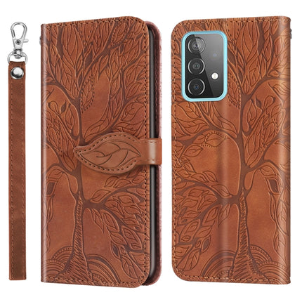 Life of Tree Embossing Pattern Horizontal Flip Leather Case with Holder & Card Slot & Wallet & Photo Frame & Lanyard, For Samsung Galaxy A31, For Samsung Galaxy A41, For Samsung Galaxy A42 5G, For Samsung Galaxy A52 5G / 4G, For Samsung Galaxy A52 5G