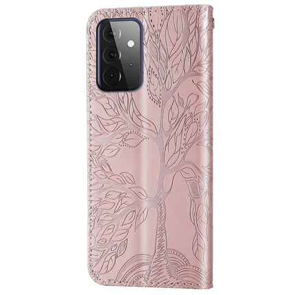 Life of Tree Embossing Pattern Horizontal Flip Leather Case with Holder & Card Slot & Wallet & Photo Frame & Lanyard, For Samsung Galaxy A72 5G / 4G, For Samsung Galaxy A81, For Samsung Galaxy A91, For Samsung Galaxy S21 5G
